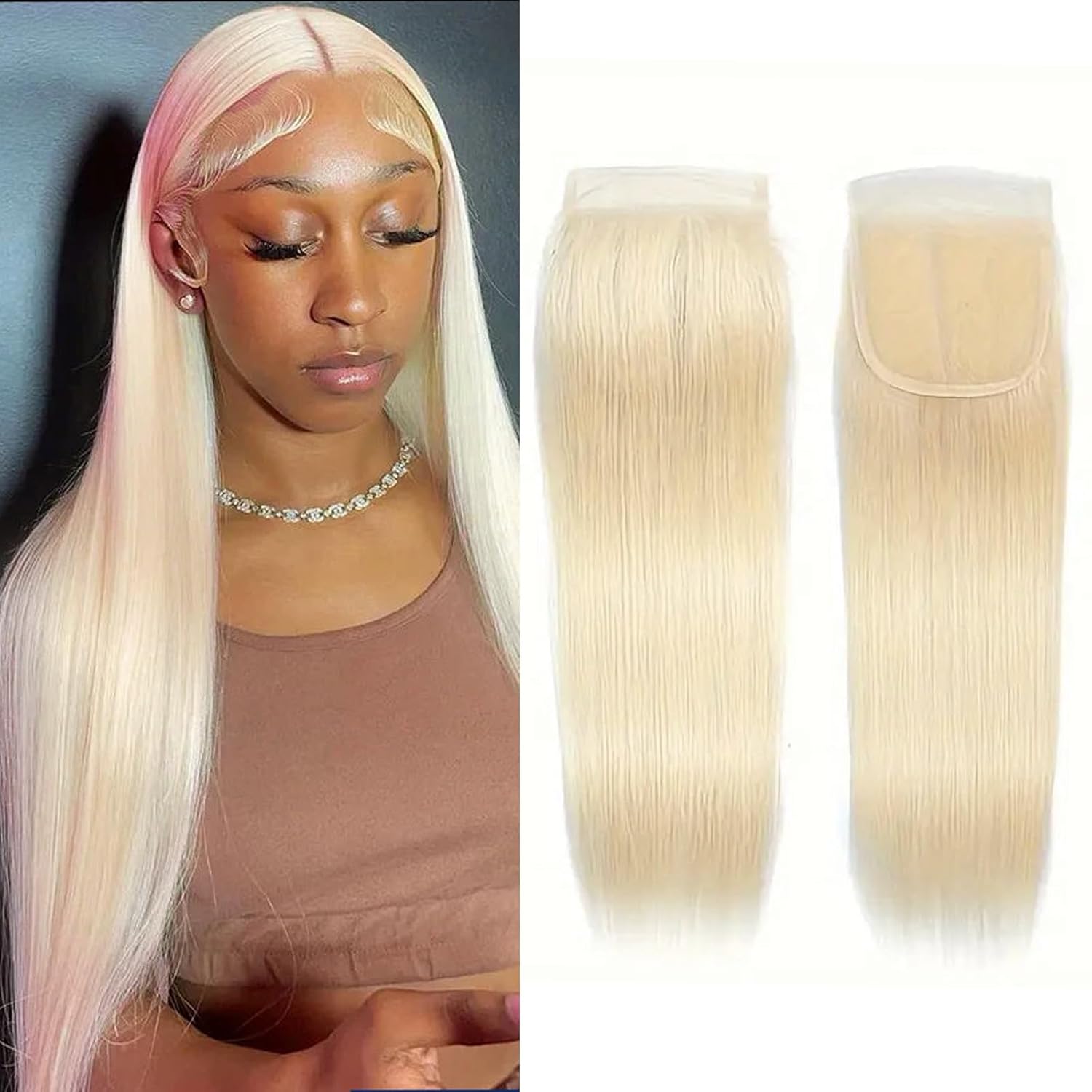 5x5 HD Lace Closure - Blonde Straight